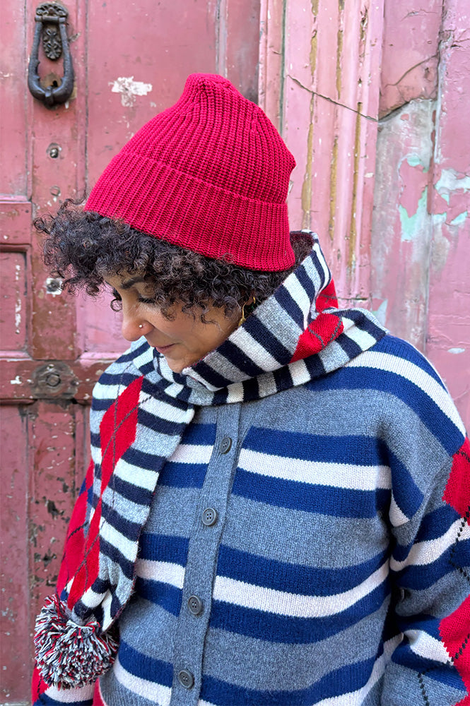 Arctic Fox Rosewoods Red Merino Beanie