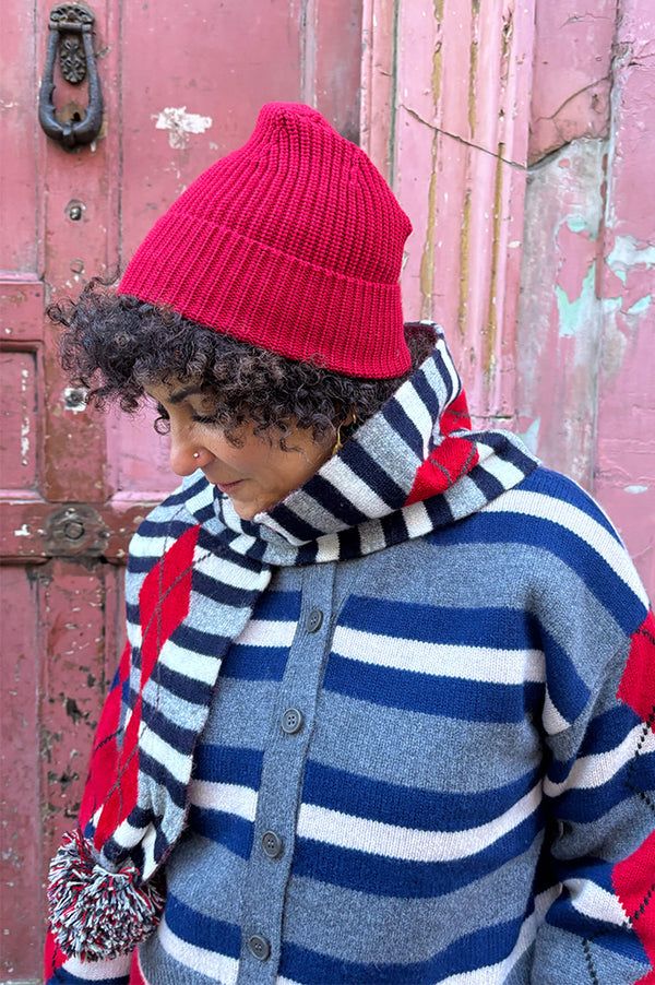 Arctic Fox Rosewoods Red Merino Beanie