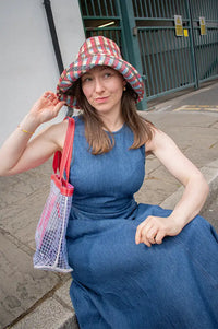Épice Paris Bob Checked Linen Sun Hat - The Mercantile London