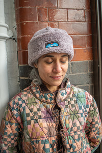 Kavu Purple Dust Fur Ball Beanie - The Mercantile London