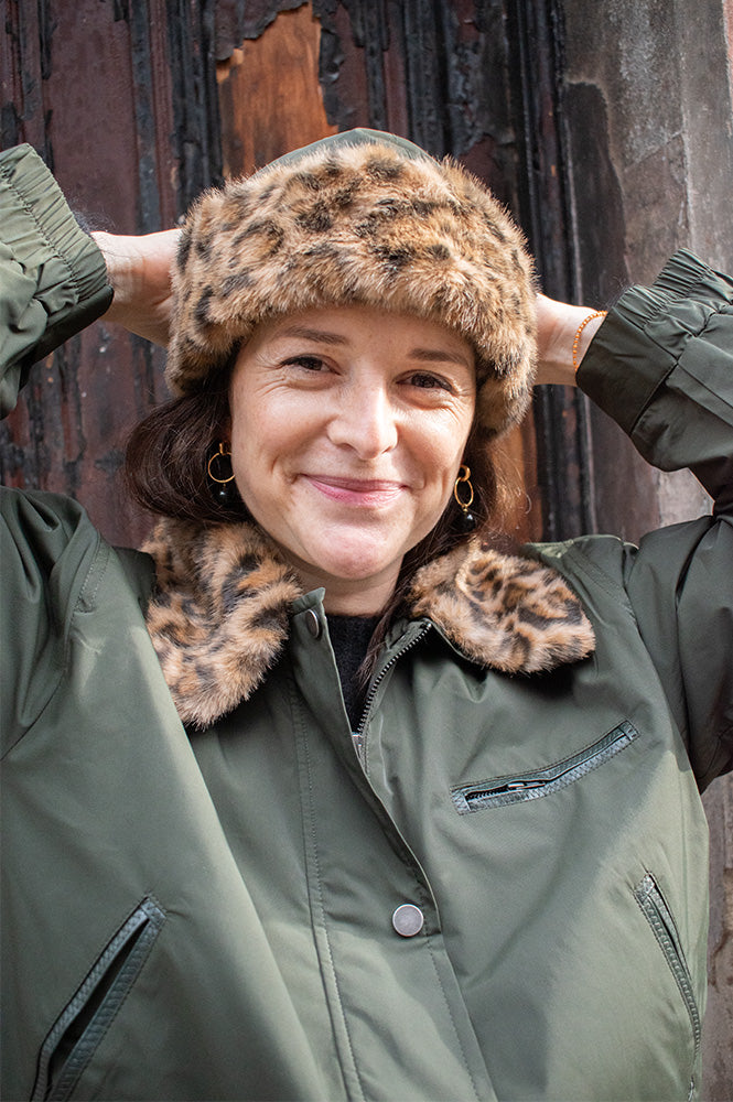 Baum Und Pferdgarten Louise Green Leopard Hat - The Mercantile London