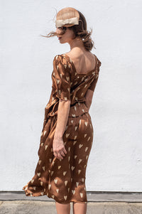 Stella Nova Heart Prink Silk Skirt - The Mercantile London