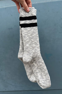 Le Bon Shoppe Cottage Varsity Heather Grey Socks - The Mercantile London