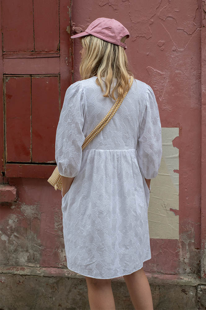 Numph Hensley Bright White Dress - The Mercantile London