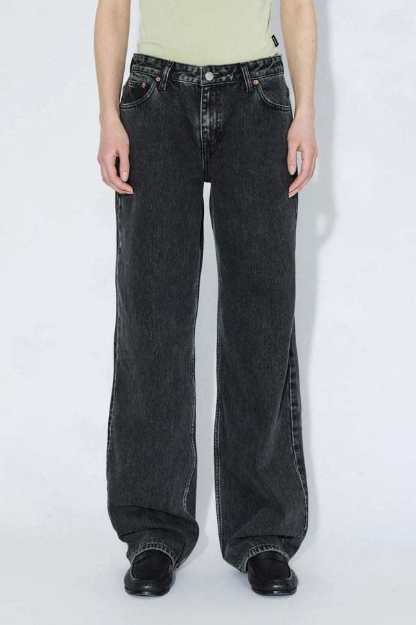Dr Denim Hill Low Relaxed Aged Black Jeans - The Mercantile London