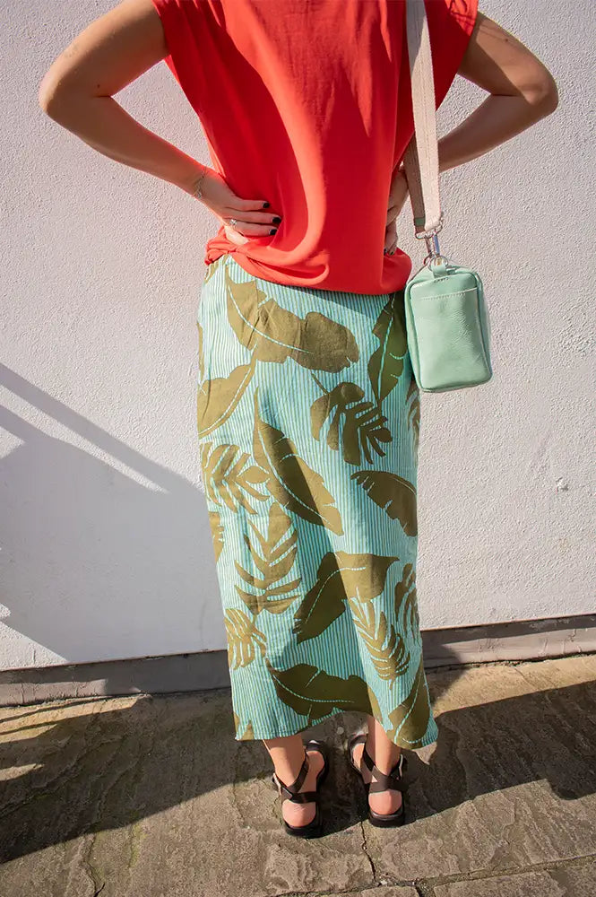 Hod Eleonore Tropical Blue Skirt - The Mercantile London