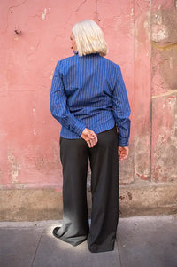 Hod Cleo Indigo Stripe Blouse