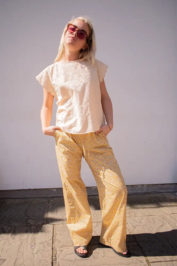 PRICE Hod Jeanne Nasturtium Yellow Trousers - The Mercantile London