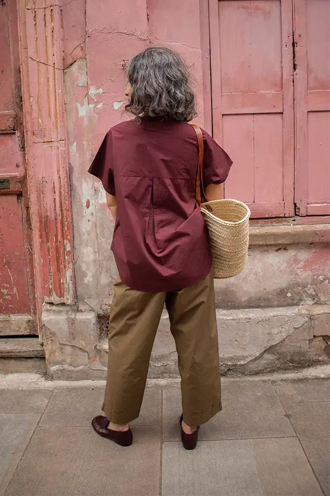 Frau Colombo Red Mahogany Shirt