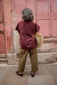 Frau Colombo Red Mahogany Shirt