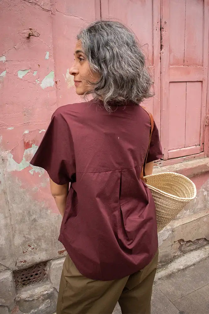 Frau Colombo Red Mahogany Shirt