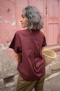 Frau Colombo Red Mahogany Shirt