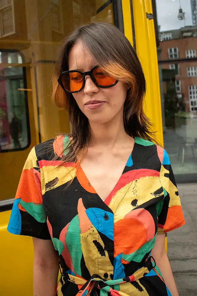 Eco Shades Lodi Orange Sunglasses