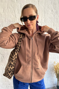 Stan Ray Washed Acorn Zip-Up Hoodie - The Mercantile London