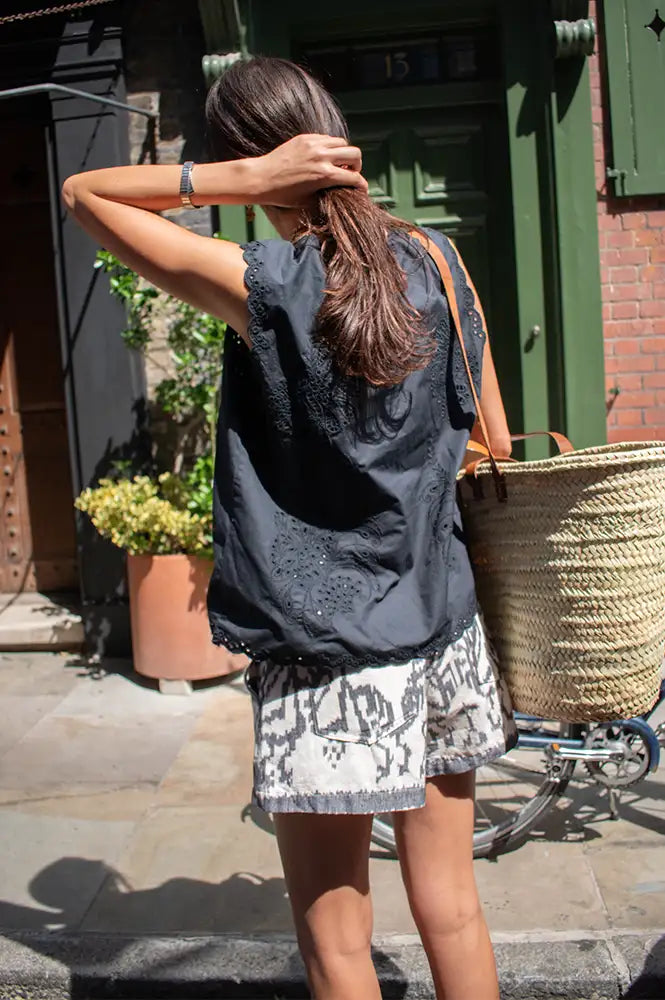 Project AJ117 Hope Black Vest Top