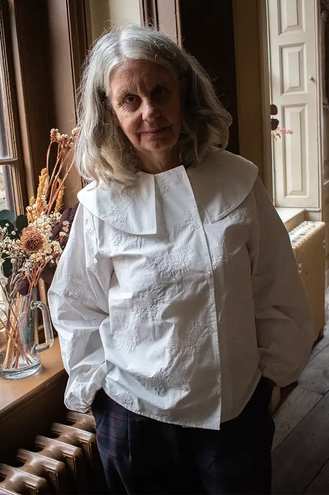 The Tiny Big Sister Embroidered Horse Blouse