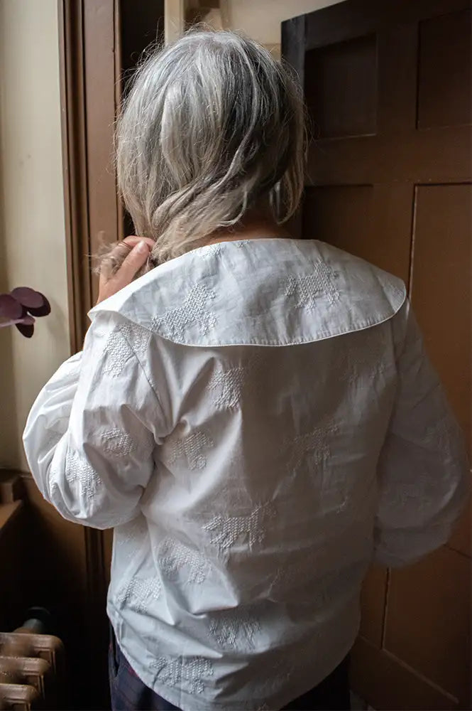 The Tiny Big Sister Embroidered Horse Blouse