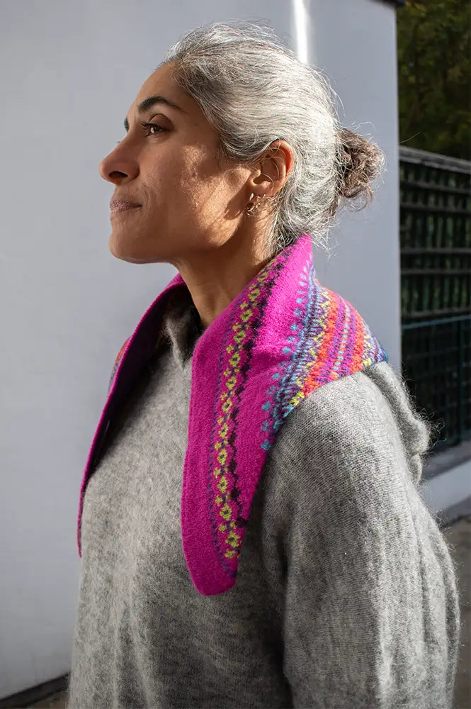 Eribé Fairisle Salsa Tango Knitted Neckerchief