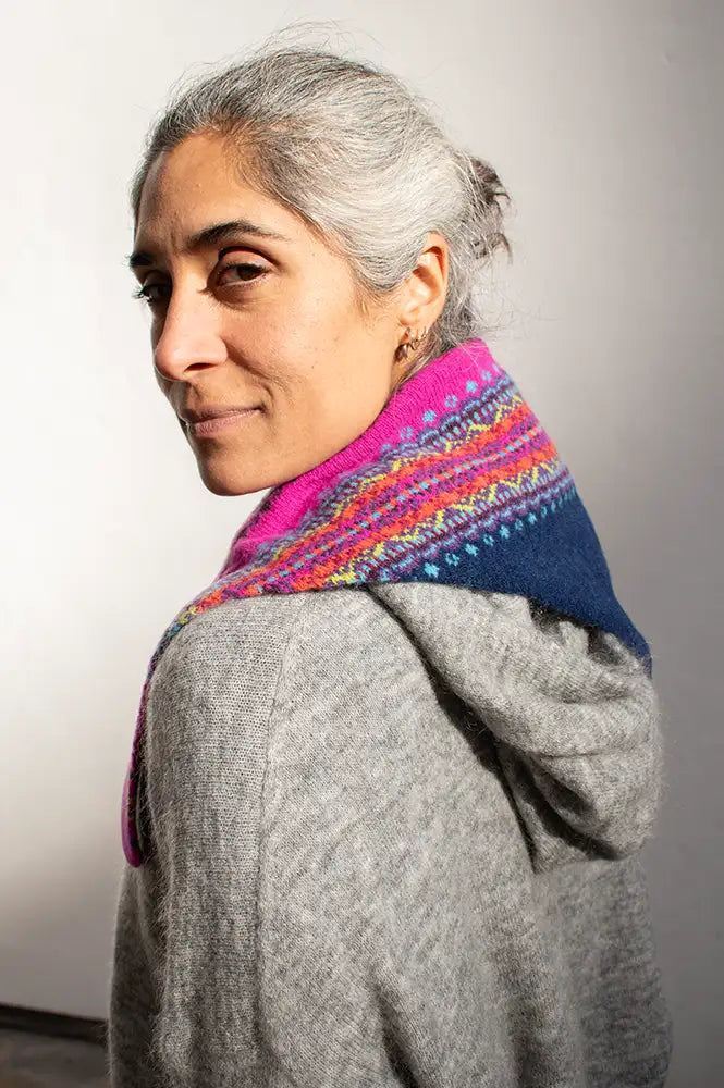 Eribé Fairisle Salsa Tango Knitted Neckerchief