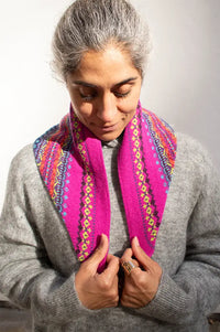 Eribé Fairisle Salsa Tango Knitted Neckerchief