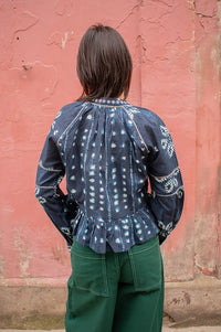 Maison Hotel Sora Shibori Ink Blouse - The Mercantile London
