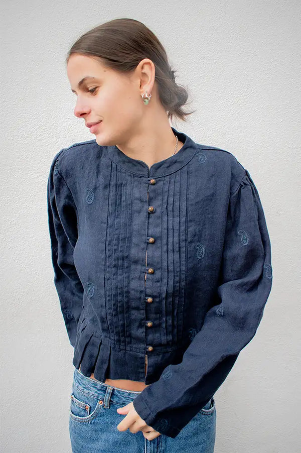 Maison Hotel Edgard Night Blue Jacket - The Mercantile London