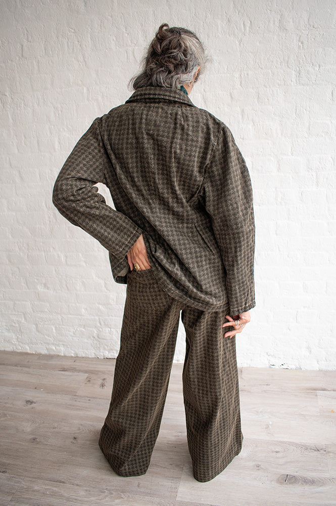 Seventy + Mochi Bay Cacao Houndstooth Jeans - The Mercantile London