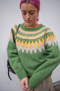 Howlin' Broken Flowers Mossy Knitted Jumper - The Mercantile London