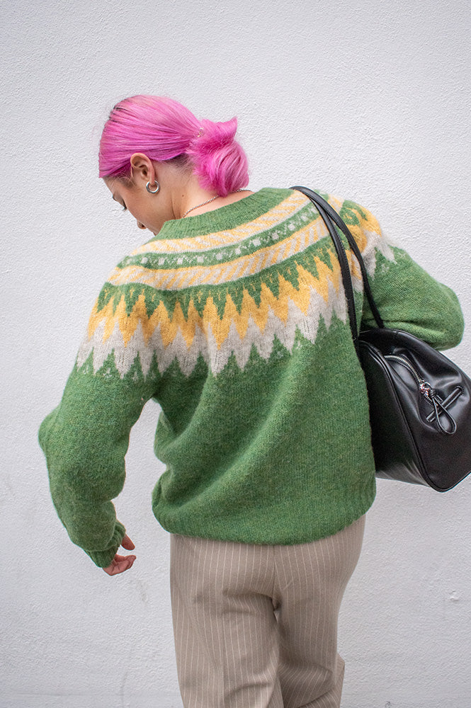 Howlin' Broken Flowers Mossy Knitted Jumper - The Mercantile London