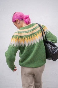 Howlin' Broken Flowers Mossy Knitted Jumper - The Mercantile London