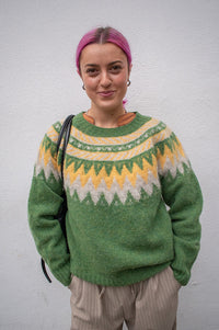 Howlin' Broken Flowers Mossy Knitted Jumper - The Mercantile London