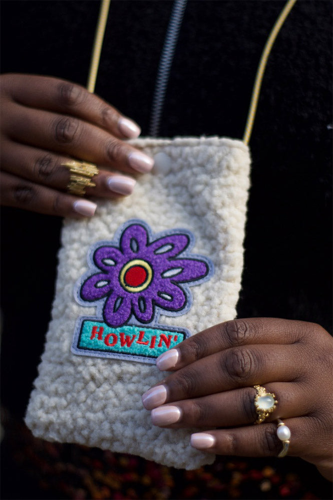 Howlin Ecru Flower Pouch - The Mercantile London