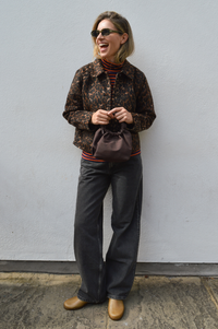 ICHI Woola Leopard Print Jacket