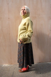 ICHI Kamara Leek Green Roll Neck Jumper