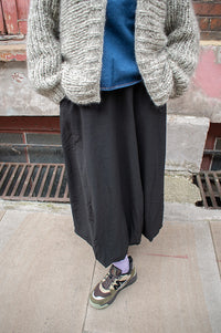 ICHI Lirina Black Bubble Maxi Skirt - The Mercantile London