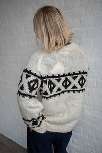 ICHI Carani Birch Long Sleeve Jumper - The Mercantile London