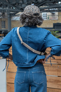 ICHI Cilk Denim Pinstripe Jacket - The Mercantile London