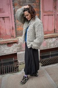 ICHI Lirina Black Bubble Maxi Skirt - The Mercantile London