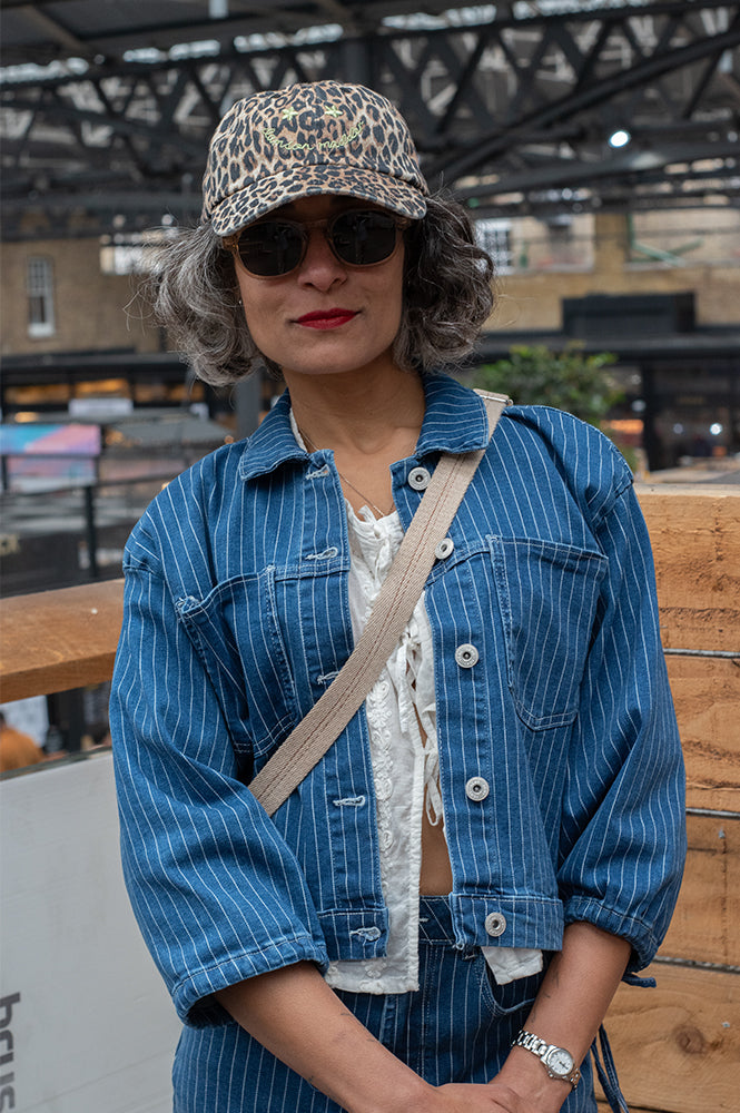 ICHI Cilk Denim Pinstripe Jacket - The Mercantile London