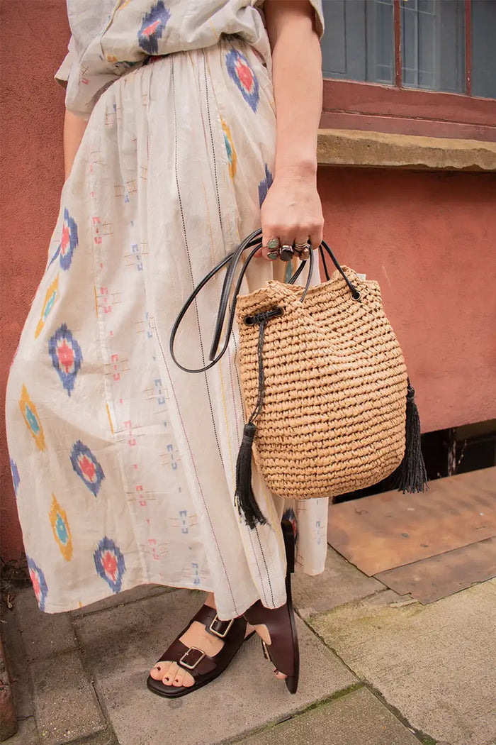 ICHI Maiken Golden Brown Bag - The Mercantile London