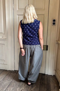 Bibico Pippa Navy Ikat Top