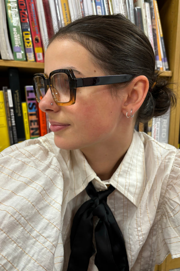 Square Black & Brown Reading Glasses - The Mercantile London