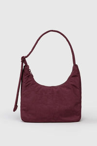 Baggu Mini Nylon Mahogany Shoulder Bag - The Mercantile London
