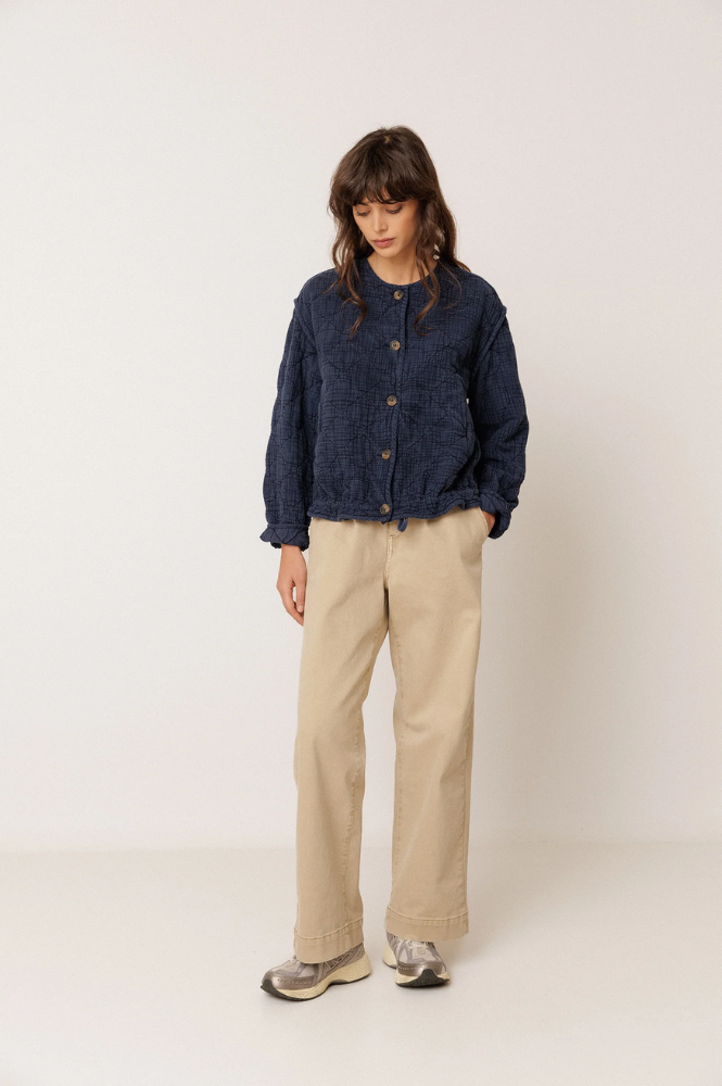 Indi & Cold Quilted Indigo Jacket
