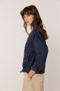 Indi & Cold Quilted Indigo Jacket