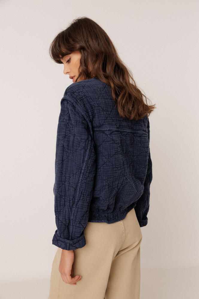 Indi & Cold Quilted Indigo Jacket