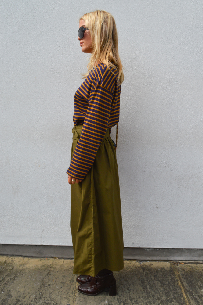 Indi & Cold Poplin Military Skirt