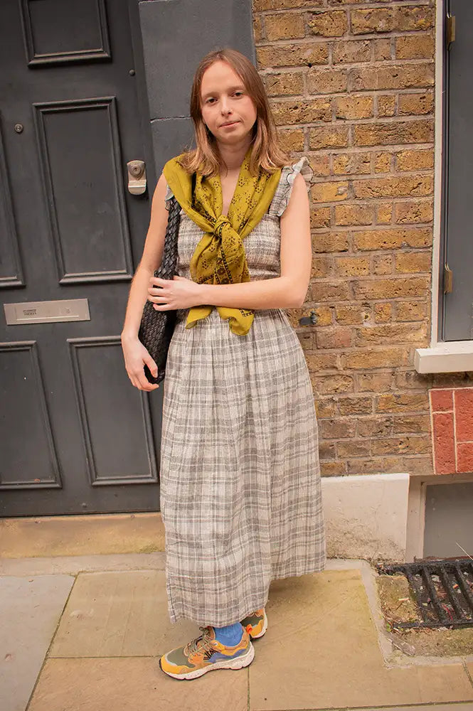 Indi & Cold Carbon Check Skirt - The Mercantile London