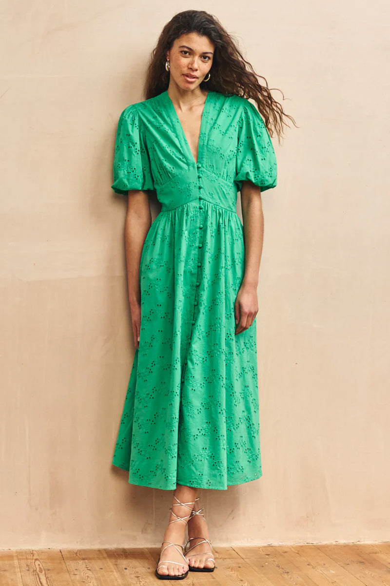 Nobody's Child Starlight Green Maxi Dress - The Mercantile London