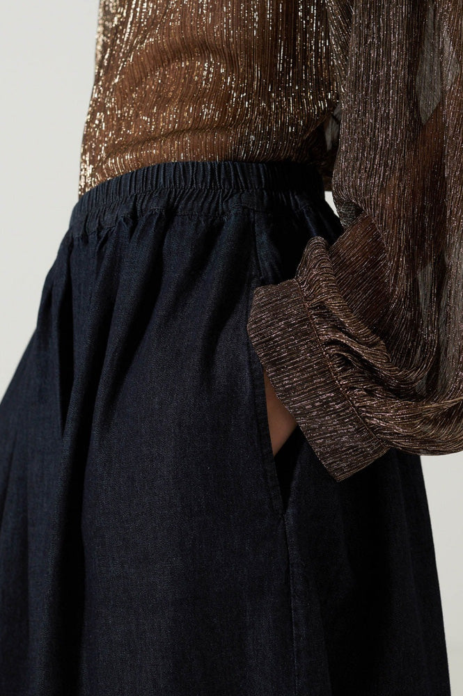 Charlie Joe Ines Black Denim Skirt - The Mercantile London